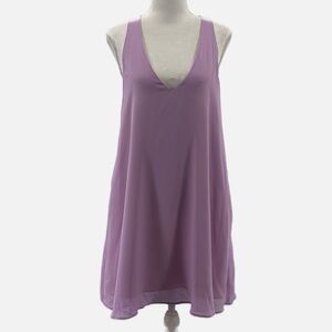 Lavender Brown Bella Silk Racerback Dress in Lilac - NEW - Size Small